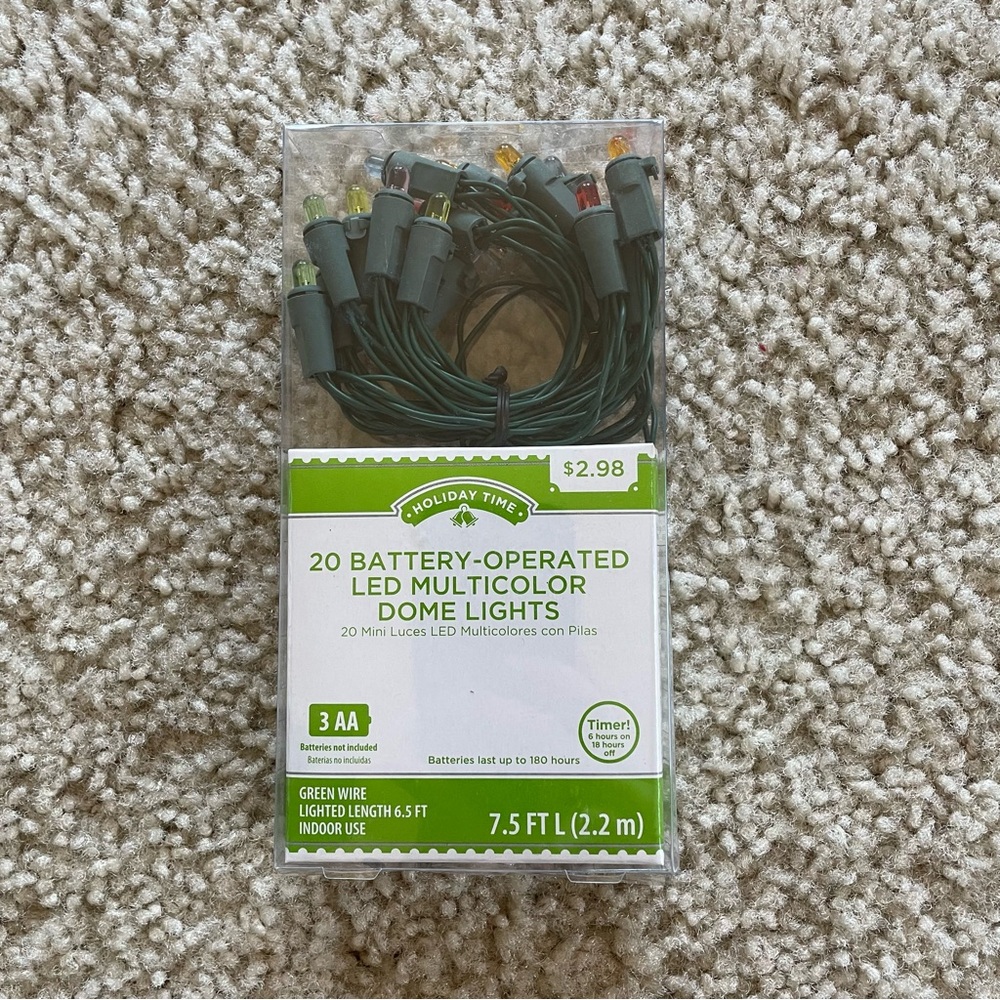 Holiday Time LED Multicolor Dome Lights